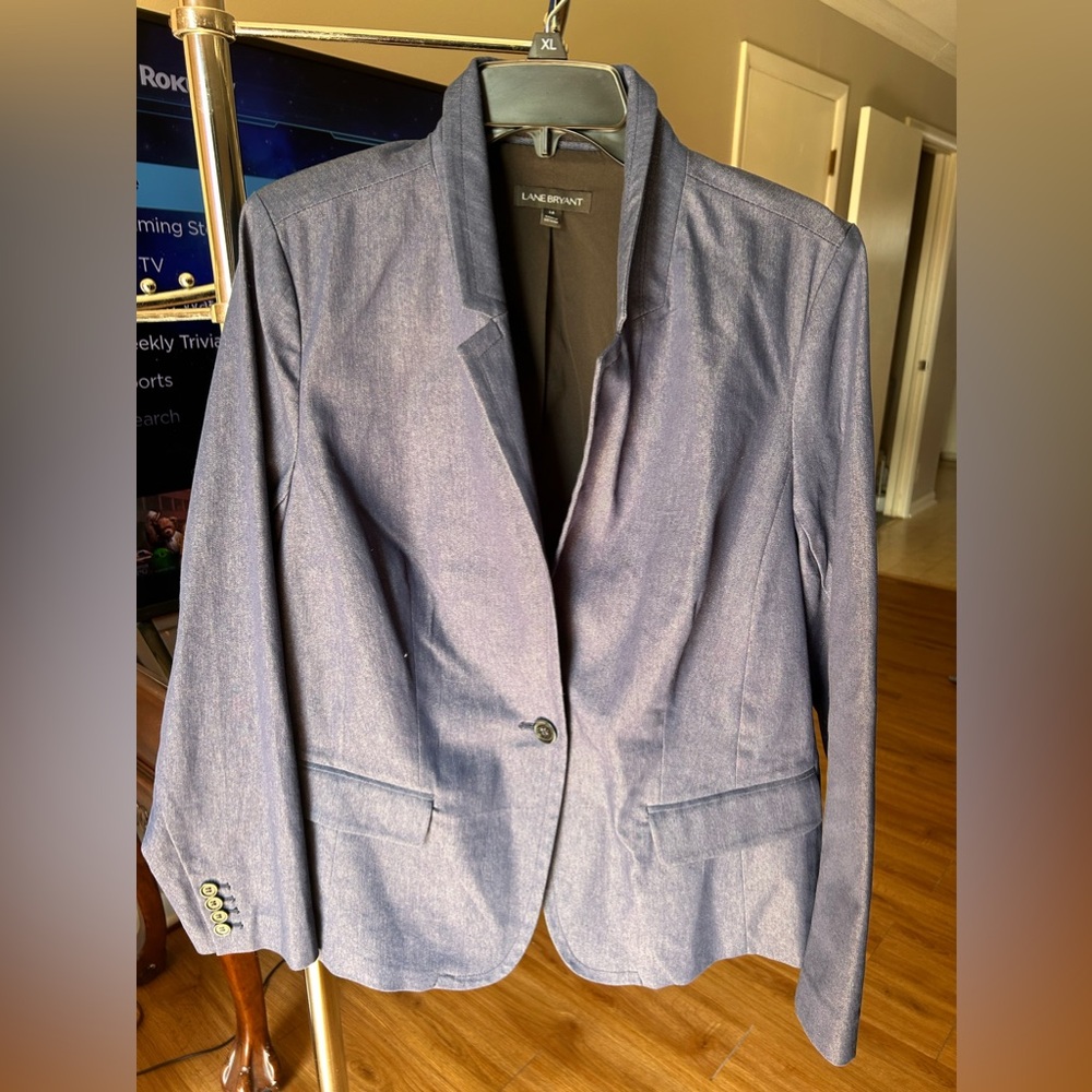 Lane Bryant denim blazer